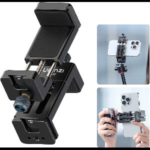 Ulanzi MA33 Telefoonhouder met Arca Swiss mount - Geschikt voor smartphones tot 9.5 cm breed - Telefoonklem voor statief - Metaal