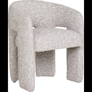 Eetkamerstoel Naturel - Polyester - 66x59x78 cm - Eetkamerstoel Monroe - House Nordic