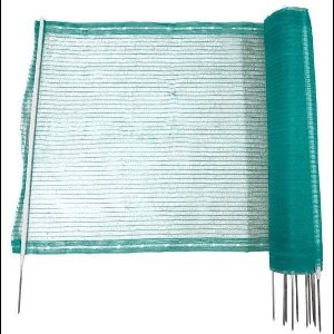 Universeel hekwerk - KERBL - 20 m - 11 enkelpuntspalen - 80 cm - Groen