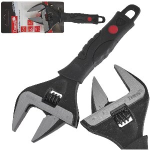 Tvardy Verstelbare moersleutel - extra brede bek - CrV staal - ergonomisch - 0-34 mm