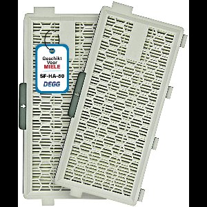 DEGG - 2X HEPA filter - Geschikt voor Miele Airclean 50 / SF-HA 50 - hoogwaardige Stofzuigeraccessoires - Vervangt Orginele Miele Filter - 2 STUKS(S)