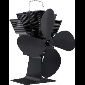 Kachelventilator | Kachel haard ventilator| Haardventilator 4 bladen | houtkachelventilator zwart - Gaskachels