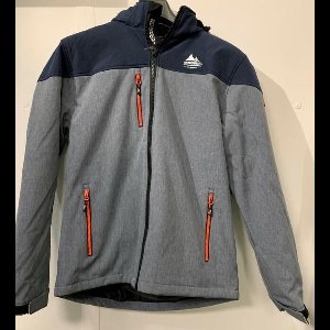 Nordberg heren softshell jas Borg grey/navy - maat XXL