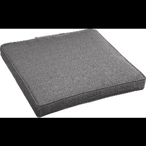 Hespéride Korai Stoelkussen met klittenband - Waterafstotend - Afneembare hoes - 40x40cm - Grijs