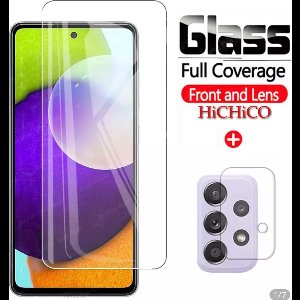 Samsung Galaxy A42 Screen protector Tempered Glass + camera lens screen protector, Glass, Beschermglas, Glazen bescherming 2.5D 9H 0.3mm van HiCHiCO