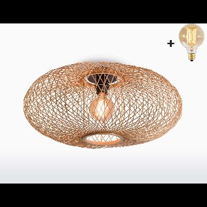 Plafondlamp - CANGO - Bamboe - Naturel - Ja.