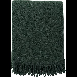 Klippan plaid Gotland Bottle Green 130cm x 200cm 100% wol Heerlijk zacht.