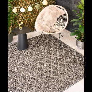 Balkonkleed ruiten - Retreat grijs 80x250 cm