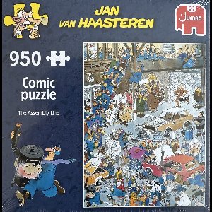 Jan van Haasteren 950 stukjes comic puzzle jumbo The Assembly line puzzel De lopende band