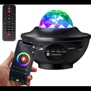 Sterren projector - Galaxy Projector - Sterrenhemel - Kerst cadeautjes - Plafond Projector - Nachtlampje kinderen - Sterrenlamp - Met speaker en APP - 20+ kleurcombinaties - Mobstore