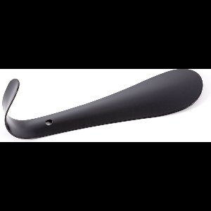 Schoenlepel metaal zwart 15 cm lang stevig RVS - schoen lepel - schoenlepels - schoenlepel voor onderweg - schoenenlepel - shoehorn