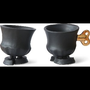 Jasmin Djerzic Robocup set van 2 - Zwart + 24k Goldluster