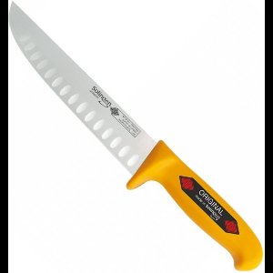 Eikaso Solingen Slagersmes met Kuilen – 26 cm Lemmet – Stijf – Geel Profitect Heft