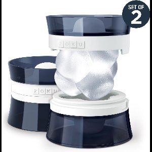 ZOKU - IJsvorm - IJsblok - IJsklont XL - "Jack" - Set van 2 - Cocktail IJs - Whiskey IJs