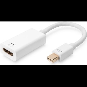 ASSMANN Electronic AK-340416-002-W video kabel adapter 0,2 m Mini DisplayPort HDMI Type A (Standaard) Wit