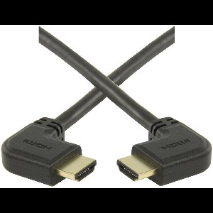 HDMI kabel - 90° haakse connectoren (links/rechts) - versie 1.4 (4K 30Hz) - 1 meter
