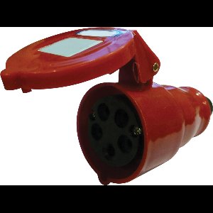 Krachtstroom CEE 400 V Rood 16 A 5 polige Drie fase Contra Steker