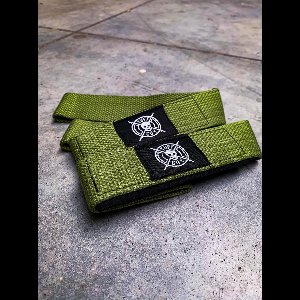 Tuff Guy - Lifting Straps Military Green - Support en Hulp bij Fitness, Bodybuilding, Powerlifting, Gewichtheffen en Crossfit