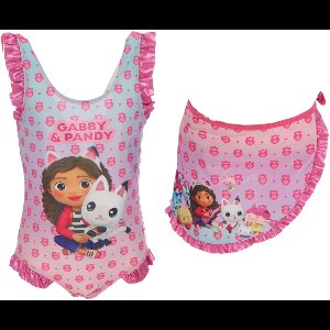Gabby's Dollhouse Badpak + Sarong - Maat 3/4 Jaar