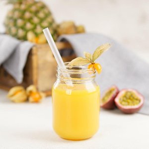 Set van 8 transparante, herbruikbare plastic rietjes, 20 cm, Fackelmann Bar Concept