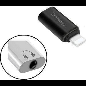 Adapter 3.5mm jack naar 8 pin Geschikt voor iphone Digitale Adapter Bluetooth zwart