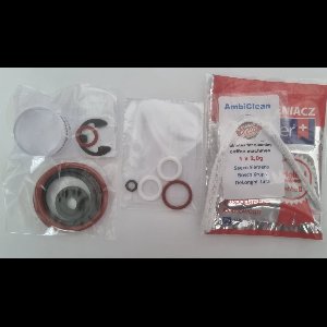 Set afdichtingen voor reparatie van de KRUPS EA8 koffiemachine - In totaal 17 onderdelen in de complete onderhoudsset - clamp spring - OKS 1110 smeermiddel - Barista-afdichting - reinigingstablet van AmbiClean plus