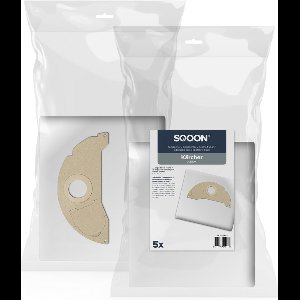 SQOON® Stofzuigerzakken geschikt voor Kärcher A2004 - Gelijk aan model: 6.904-322.0 - High Filtration voor industriële toepassingen - 5 Stuks