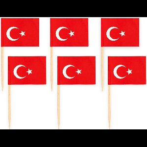 50x Cocktailprikkers Turkije - Hapjes Cocktail Tapas Zomer Terras