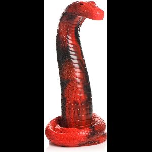 King Cobra - Silicone Dildo - Red