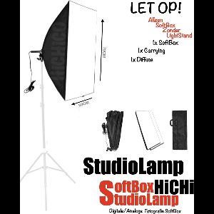 --- Let Op! Alleen SoftBox zonder Stand - HiCHi® Fotografie Softbox Studiolamp – Studioflitser continu fotostudio-apparatuur - Softboxen Fotografie Foto Studio Verlichting Kit