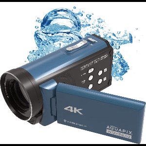 Aquapix WDV5630 Blue - 5m Waterproof 4K camcorder