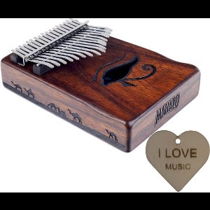 Mahalo Kalimba | Toonhoogte C | Met Specter Sleutelhanger