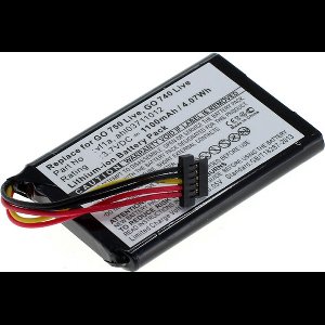 OTB Accu Batterij TomTom Go 740 Live / 740TM / 750 / 750 Live - 1100mAh