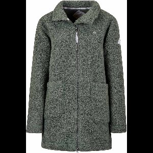 BJØRNSON Milla Curly Fleece Parka Jas Dames - Winterjas - Maat 42 - Groen
