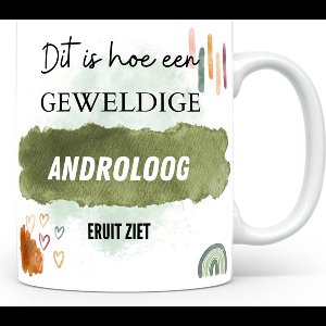 Mok bedrukken met beroep Androloog