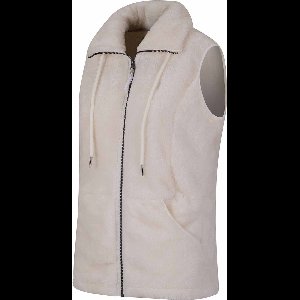 BJØRNSON Syrin Coral Fleece Bodywarmer Dames - 4 seizoenen - Maat 48 - Off-White