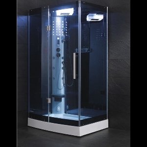 Stoomcabine met waterjets - 120x90 cm - Linkse opstelling - Rechthoekig