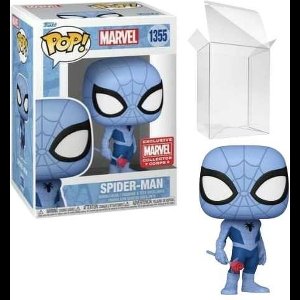 Funko Pop! Marvel: Spider-Man (Blue With a Rose) #1355 (Collector Corps Exclusive) [7.5/10]