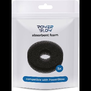 KIIROO - Powerblow Absorbent Foam 5 Pack - Zwart