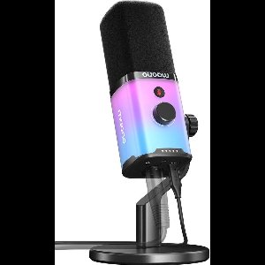 Maono - PD100X - RGB Microfoon - USB / XLR Studio Microfoon - Geschikt voor PC/PS4/PS5 - Mute Knop Podcast - Gaming - Streaming - Zwart