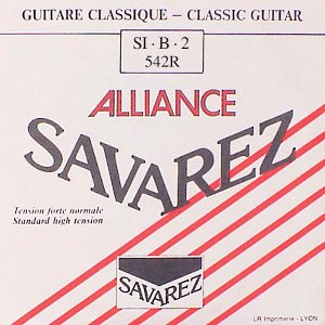 Savarez 542-R B-2 snaar, clear KF composite fiber, from 540-R and 500-AR set, normal tension