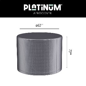 Platinum AeroCover - Loungetafelhoes - Ø62xH73cm - Ademend - Waterproof - Hoge kleurechtheid