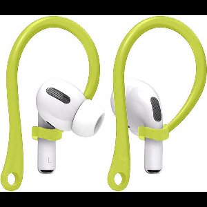 Ibley Sport hooks geel voor Apple AirPods Pro 1/2 & AirPods 3/4 - Oorhaken - Siliconen sport haken - Geschikt voor AirPods Pro 1/2 en Apple AirPods 3/4 - Set van 2