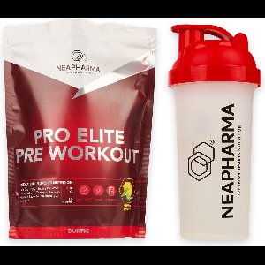 Neapharma Pre Workout - zeer effectief - No crash formule - 300g - 30 porties - PUMP boost - Fresh lemon smaak - Alles-in-één: Citruline, arginine, Beta alanine, tyrosine, Taurine, Glutamine