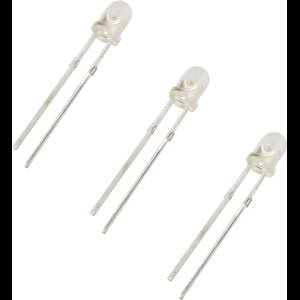 Led assortiment 3 mm. transparant - 400 stuks - 10 kleuren