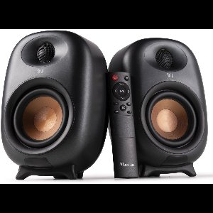 Stereo set - Audizio RS80 HiFi speakers - Boekenplank speakers - Bluetooth - Donkergrijs - 160W