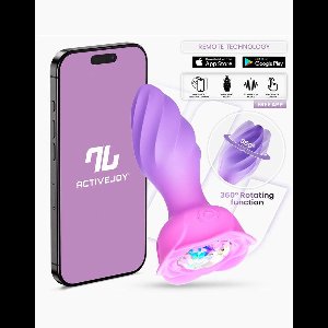 IY Moxy - Buttplug 360º Roterende Buttplug - App Control - Lila