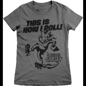 Inspector Gadget Damen T-Shirt This Is How I Roll Girly Tee CPLG-5-IG005-H33-2 DarkGrey-XL