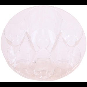 Kolibri Home - Inlay met waterreservoir met watergeeflonten voor orchideeënschaal 1x12 + 2x9 - Field Bouquet - watergeefsysteem voor orchideeën Ø25cm