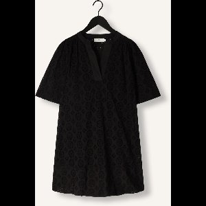 Ruby Tuesday Sabela Half Sleeves Full Embro Short Dress Dames - Jurk - Zwart - Maat 38